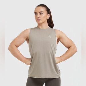 NWT GO TO MUSCLE VEST Full Length sz M Minky